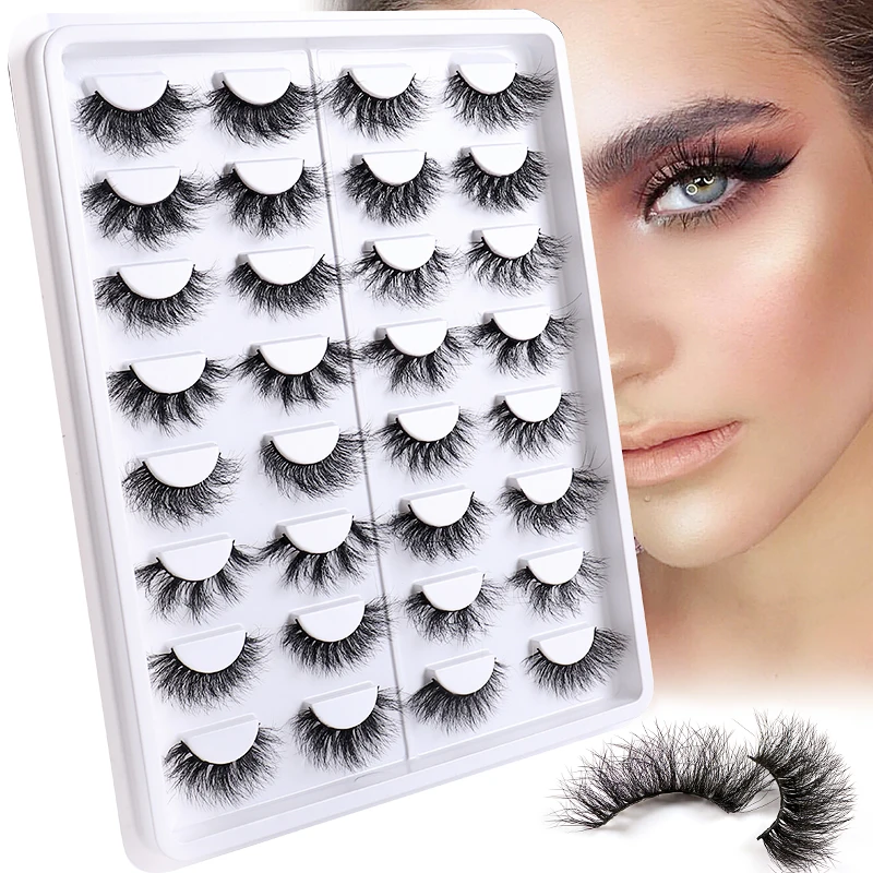 16 Pairs Eyelashes Natural long 3D Faux Mink Eyelashes Thick HandMade Full Strip Lashes Volume Soft Mink Lashes False Eyelashes
16 Pairs Eyelashes Natural long 3D Faux Mink Eyelashes Thick HandMade Full Strip Lashes Volume Soft Mink Lashes False Eyelashes