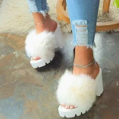 Sexy Party High Heel Sandals Fur Women's Shoes Stripper Heels Shoes Platform Furry Night Club Shoes Plus Size Woman Sandals
Sexy Party High Heel Sandals Fur Women's Shoes Stripper Heels Shoes Platform Furry Night Club Shoes Plus Size Woman Sandals