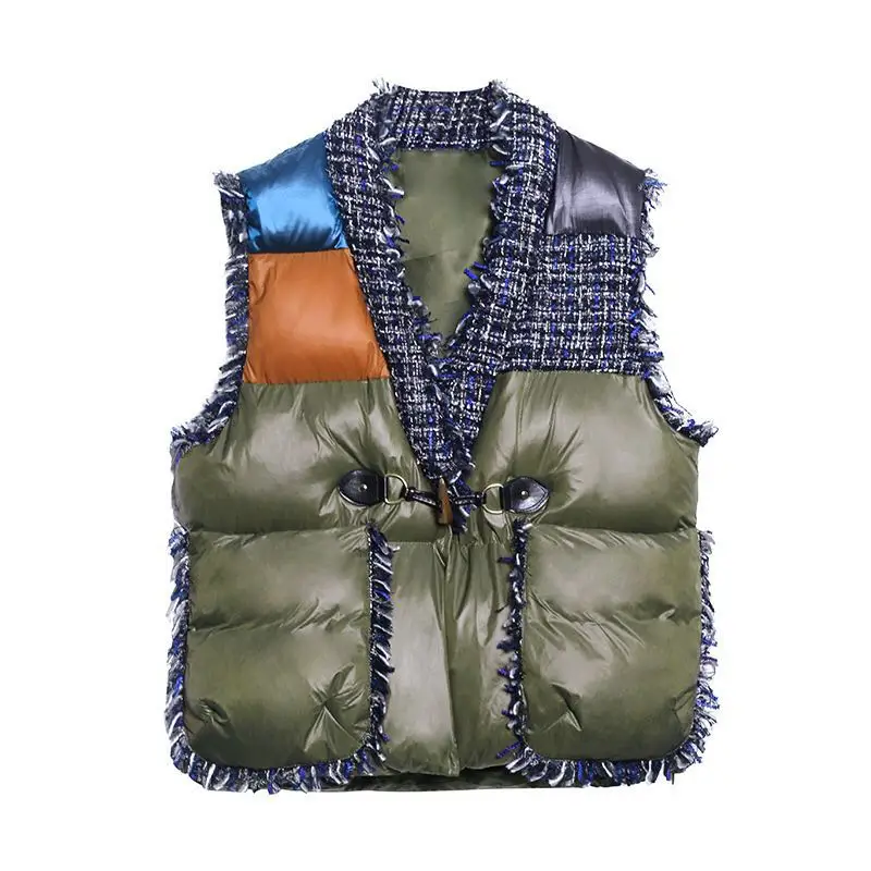 Women Cotton Thick Winter Clothing Vest Outer Wear Padded Jacket Coat Down Winter Bubble Sleeveless Jacket, Green
Women Cotton Thick Winter Clothing Vest Outer Wear Padded Jacket Coat Down Winter Bubble Sleeveless Jacket, Green