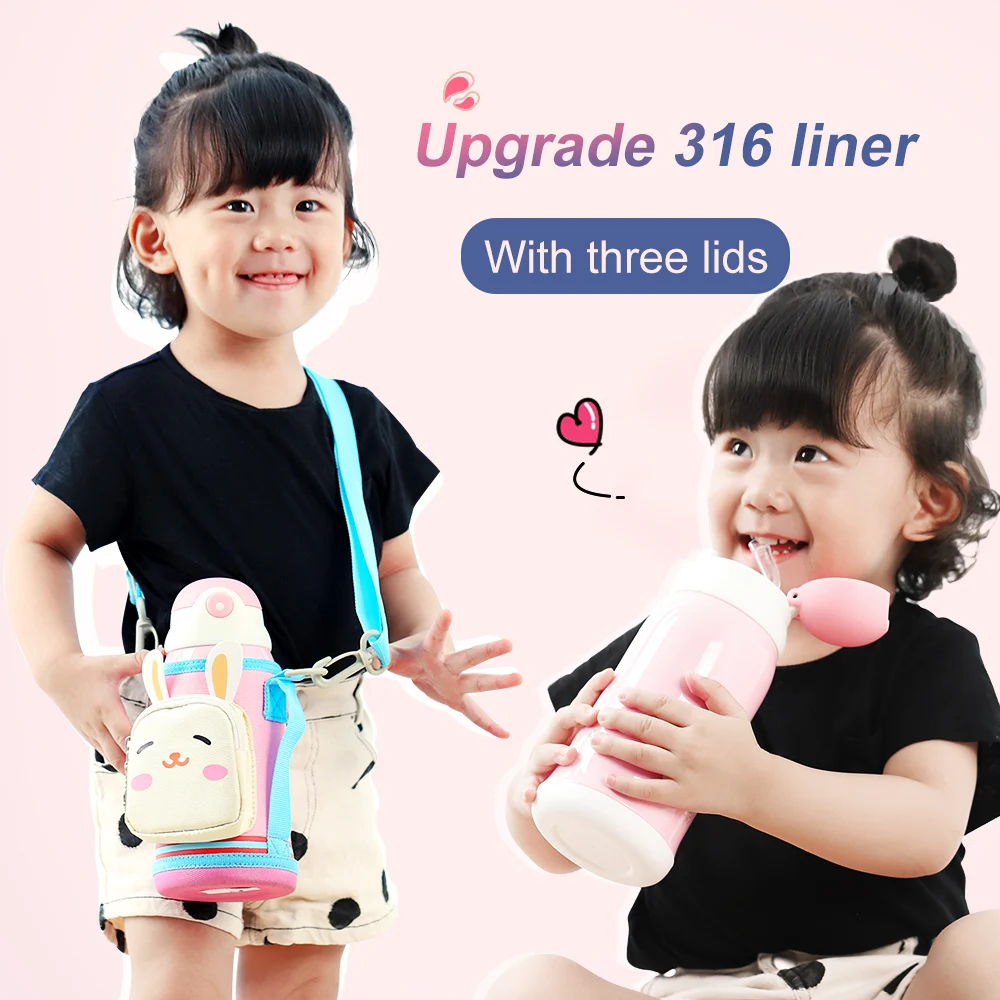New Style Portable Cute Kids Insulated Drinking Baby Water Bottle with Straw Sport Flask for School Students
New Style Portable Cute Kids Insulated Drinking Baby Water Bottle with Straw Sport Flask for School Students