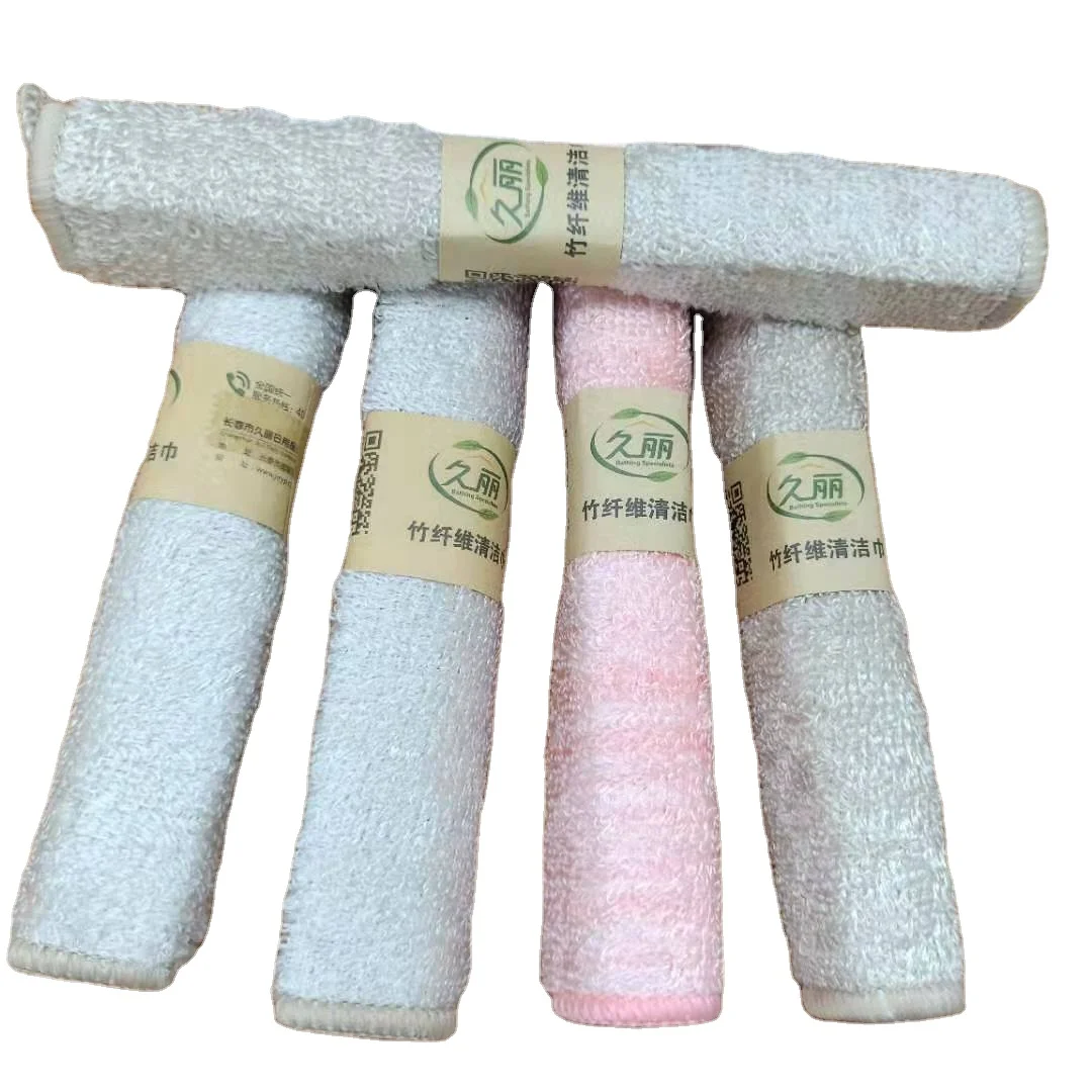 The Factory of Jiuli Free Sample Multifunctional Convenient Bamboo Fiber Cleaning Cloth High Quality