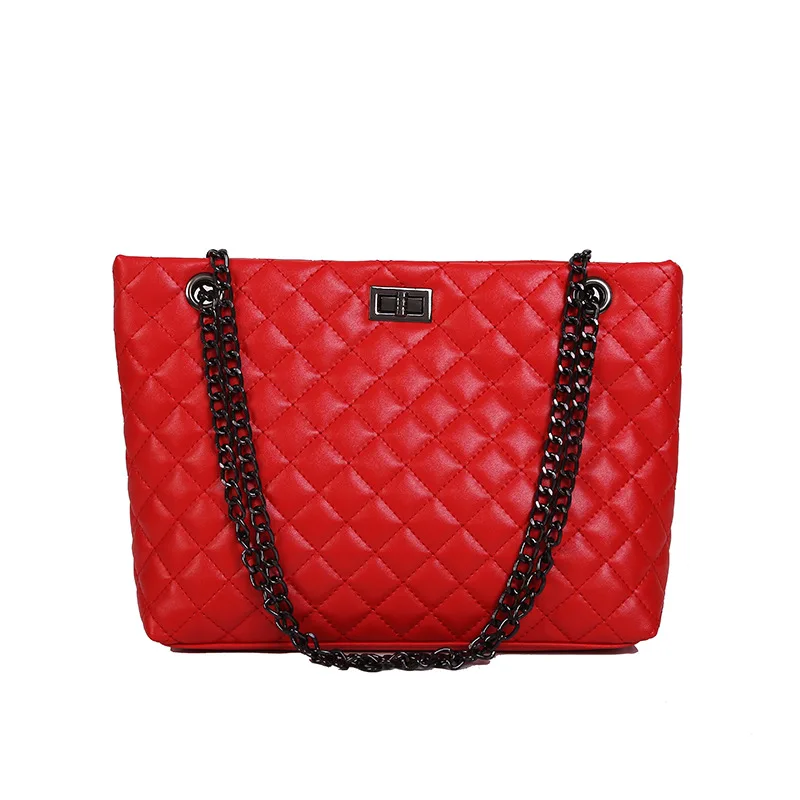 kaiguang Women's large chain shoulder bag tote bag newest lady fashion handbags Lock diamond women bag, Customizable
kaiguang Women's large chain shoulder bag tote bag newest lady fashion handbags Lock diamond women bag, Customizable