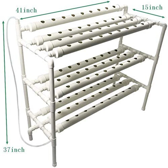 Hydroponic 90-well plant growth system for green leafy vegetables (diameter of growth tube :2 ") Growth tube, White
Hydroponic 90-well plant growth system for green leafy vegetables (diameter of growth tube :2 ") Growth tube, White