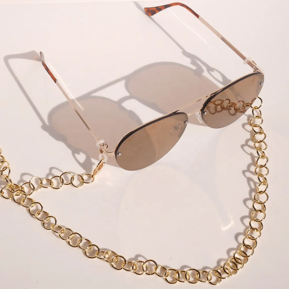 Non-Fading Aluminum Cadena Gafas Eyewear Cord Eyeglass Strap Sunglasses Gold Chain Glasses Holder
Non-Fading Aluminum Cadena Gafas Eyewear Cord Eyeglass Strap Sunglasses Gold Chain Glasses Holder