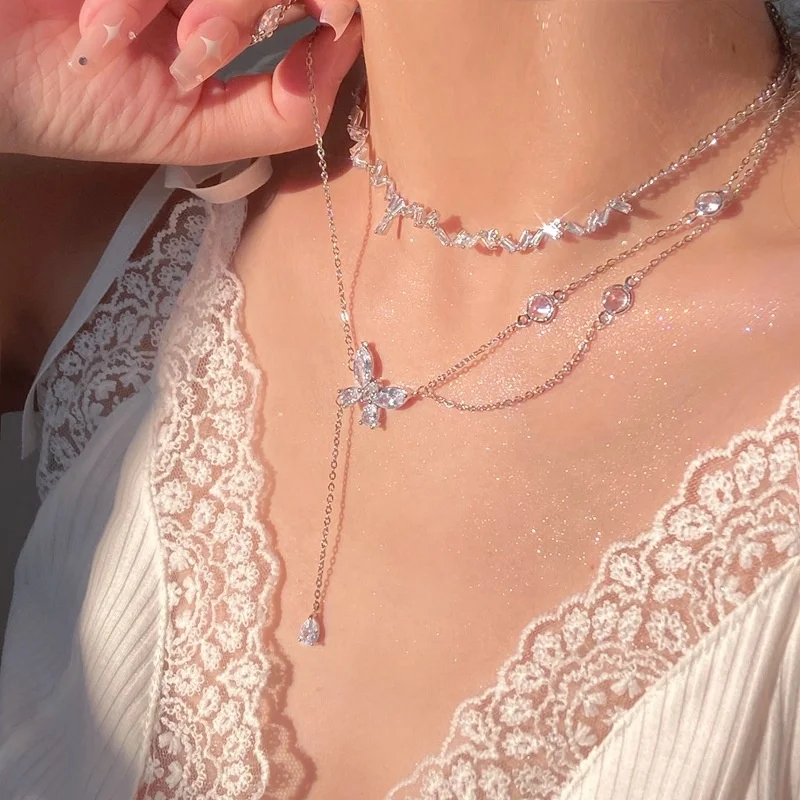Wholesale Korean Jewelry Set Bling Bling Cubic Zircon Butterfly Tassel Waterdrop Wave Choker Necklace Pearl Open Finger Rings
Wholesale Korean Jewelry Set Bling Bling Cubic Zircon Butterfly Tassel Waterdrop Wave Choker Necklace Pearl Open Finger Rings