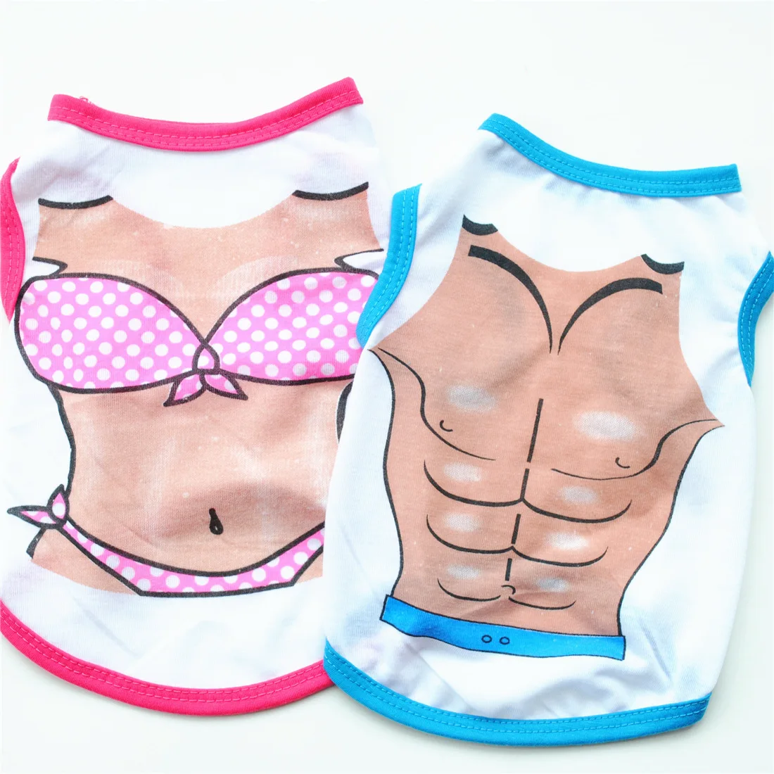 Wholesale Funny Bikini Pectoral Muscles Pattern ropa para perros Pet Clothes Dog Fashions Clothing for Summer
Wholesale Funny Bikini Pectoral Muscles Pattern ropa para perros Pet Clothes Dog Fashions Clothing for Summer