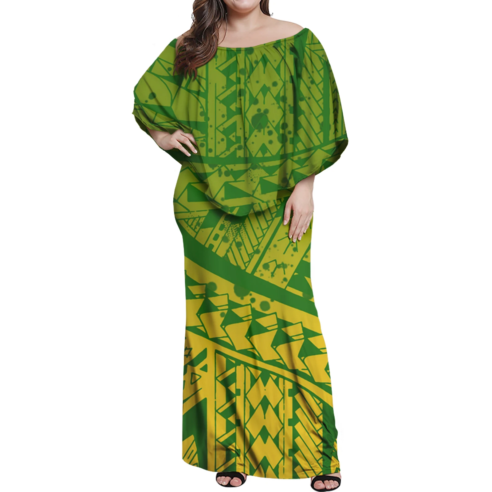 Luxury Design Cheap Price Polynesian Samoan Tribe Fashion Design Custom Sexy Close-fitting Casual Ruffle Off Shoulder Dress
Luxury Design Cheap Price Polynesian Samoan Tribe Fashion Design Custom Sexy Close-fitting Casual Ruffle Off Shoulder Dress