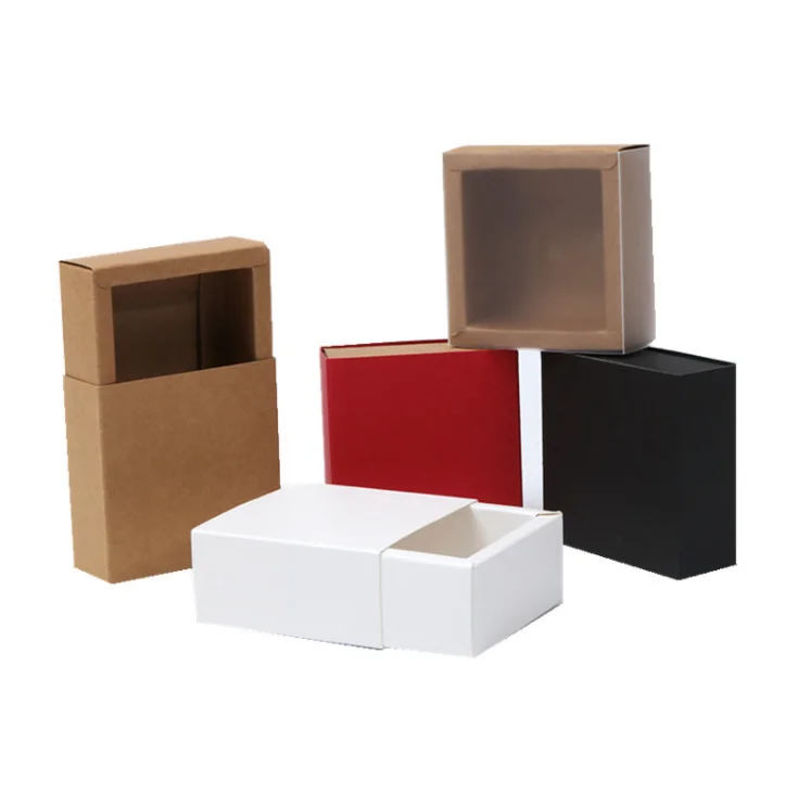 custom cardboard box logo printed hair extension packaging paper