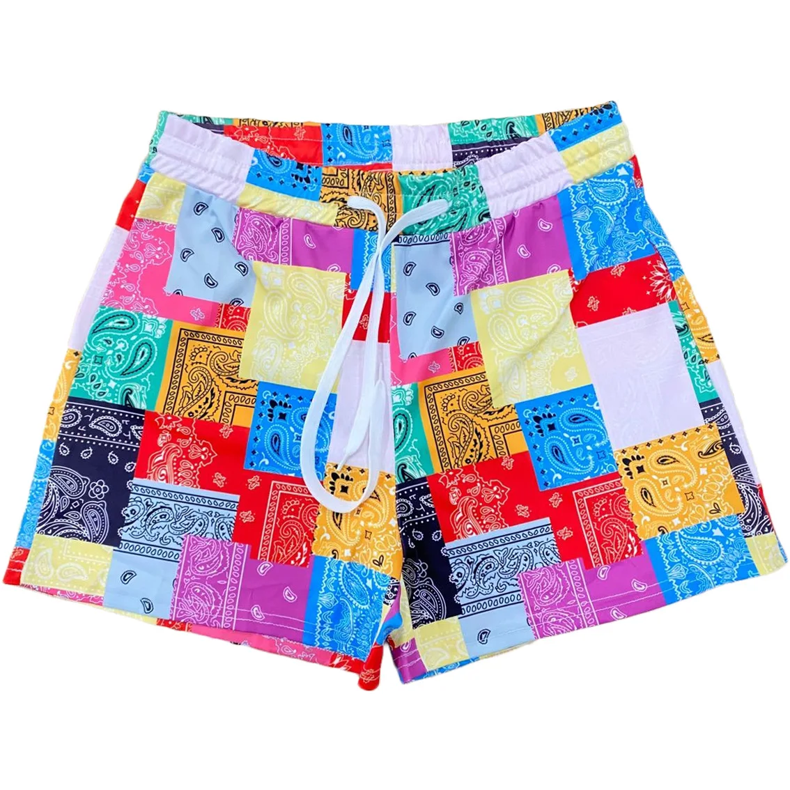 Custom Logo Women's summer patchwork printing casual Home Shorts loose beach pants, 2 colors
Custom Logo Women's summer patchwork printing casual Home Shorts loose beach pants, 2 colors