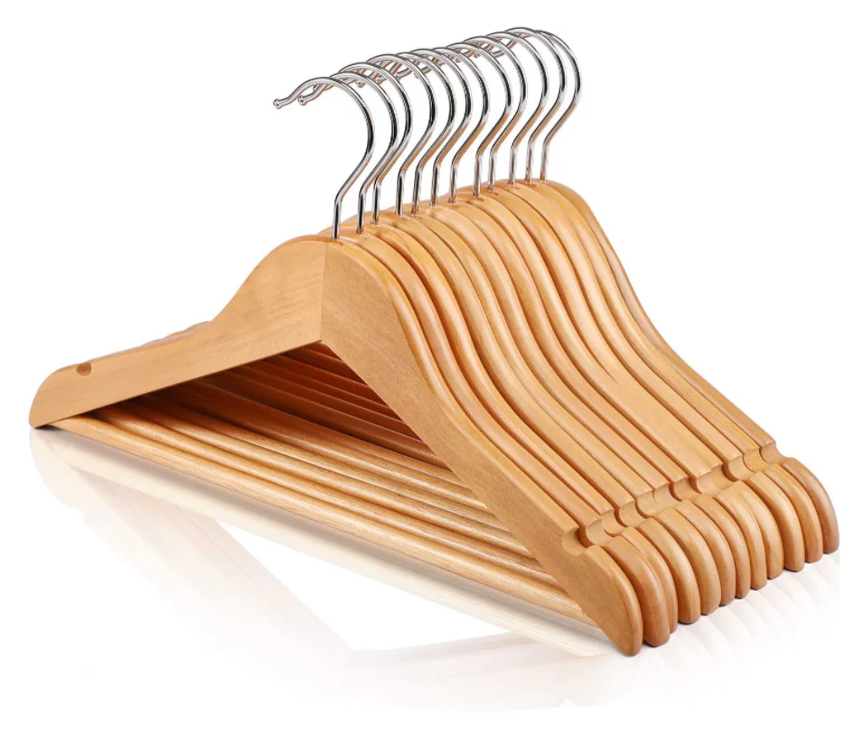 Hangers Wholesale High End Wooden Suit Hanger Smooth Surface Wooden Hangers For Clothes Camisole Jacket Trousers, Wood color
Hangers Wholesale High End Wooden Suit Hanger Smooth Surface Wooden Hangers For Clothes Camisole Jacket Trousers, Wood color
