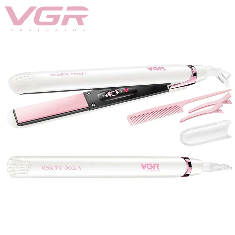 VGR 2 in 1 hair straightener curler professional hair straightener rotating hair curler, Customized
VGR 2 in 1 hair straightener curler professional hair straightener rotating hair curler, Customized