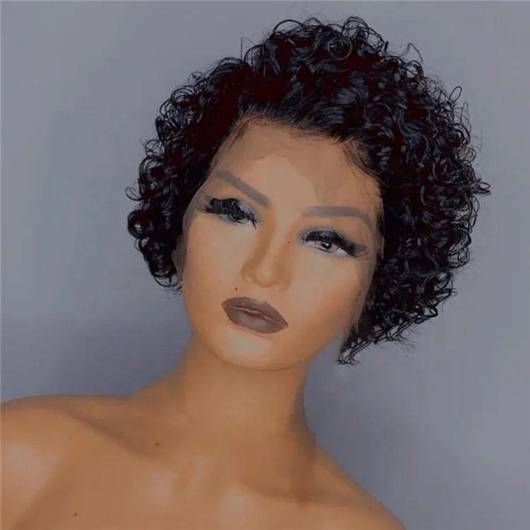 Short Pixie Cut Wig Virgin Human Hair Wig Short Water Curly Human Hair 13*4 Lace Front Wig
Short Pixie Cut Wig Virgin Human Hair Wig Short Water Curly Human Hair 13*4 Lace Front Wig