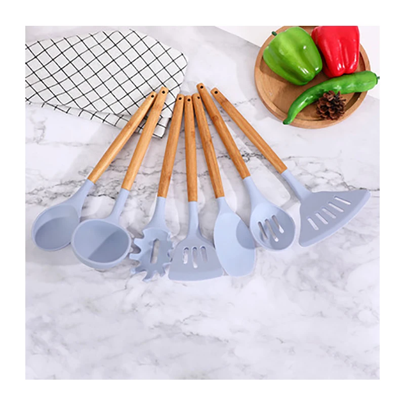 7 pieces silicone cooking Kitchen utensil Set with wood Handles Non-stick High Temperature Resistant Nylon Kitchen for cooking, Purple
7 pieces silicone cooking Kitchen utensil Set with wood Handles Non-stick High Temperature Resistant Nylon Kitchen for cooking, Purple