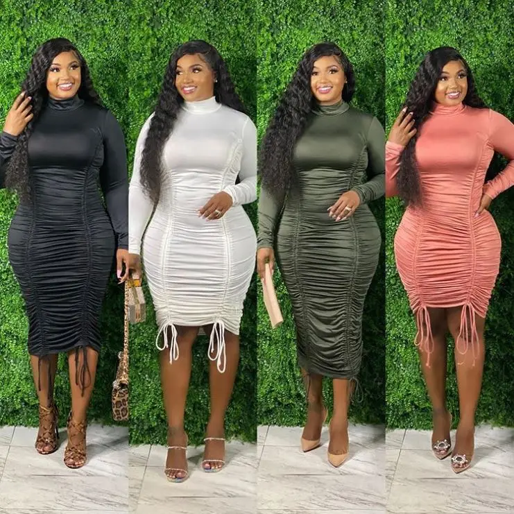 FREE SAMPLE JHTH New European and American plus size women's drawstring high neck long sleeve dress 4 colors
FREE SAMPLE JHTH New European and American plus size women's drawstring high neck long sleeve dress 4 colors