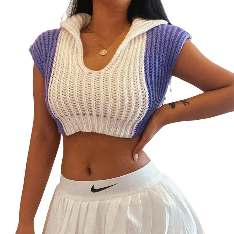 2022 Summer New Arrivals Women Summer Clothes V Neck Pullover Sweater Crop Top Women Streetwear Style Fashion Wholesale
2022 Summer New Arrivals Women Summer Clothes V Neck Pullover Sweater Crop Top Women Streetwear Style Fashion Wholesale