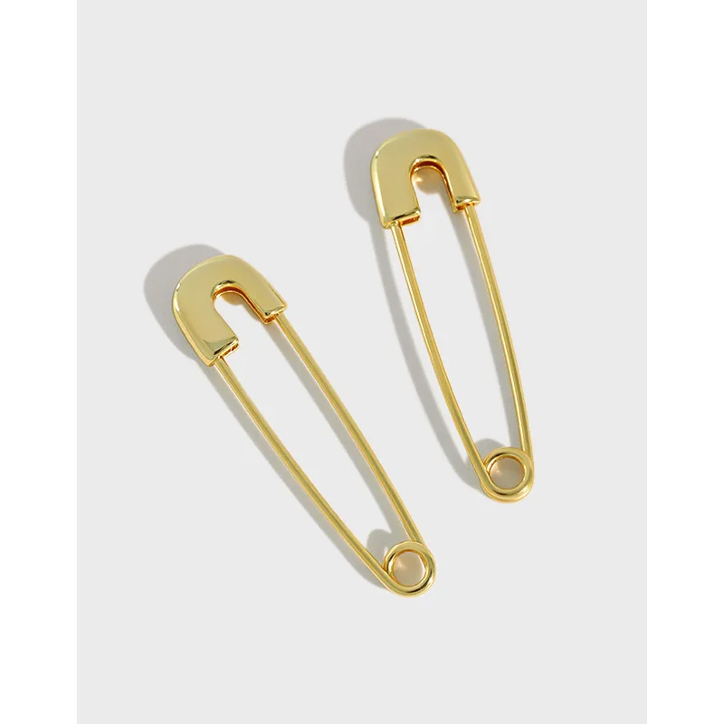 INS Cool Style 925 Sterling Silver Pin Earrings Creative 18K Gold Plated Geometric Paperclip Hoop Earrings For Women
INS Cool Style 925 Sterling Silver Pin Earrings Creative 18K Gold Plated Geometric Paperclip Hoop Earrings For Women
