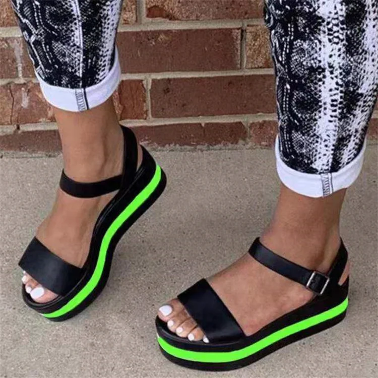 New INS Hot Ladies Flat Platform Sandals Fashion Summer Thick Bottom Beach Women Casual Outdoor Shoes, Blue,black ,red,green
New INS Hot Ladies Flat Platform Sandals Fashion Summer Thick Bottom Beach Women Casual Outdoor Shoes, Blue,black ,red,green