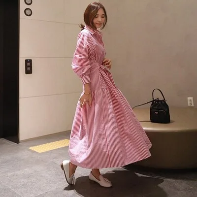 2021 new arrivals Korean Style Striped Shirt Dress for Spring and Summer fashion women's clothing dresses lady elegant dress
2021 new arrivals Korean Style Striped Shirt Dress for Spring and Summer fashion women's clothing dresses lady elegant dress