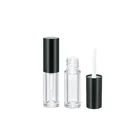 High quality round shape 2ml lipgloss tube container cosmetic packaging mini lipgloss tube