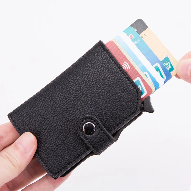 Security and anti-theft Retro Style PU Card Holder for Business man Unisex RFID Blocking Pocket Wallet with Pop-up Function
Security and anti-theft Retro Style PU Card Holder for Business man Unisex RFID Blocking Pocket Wallet with Pop-up Function