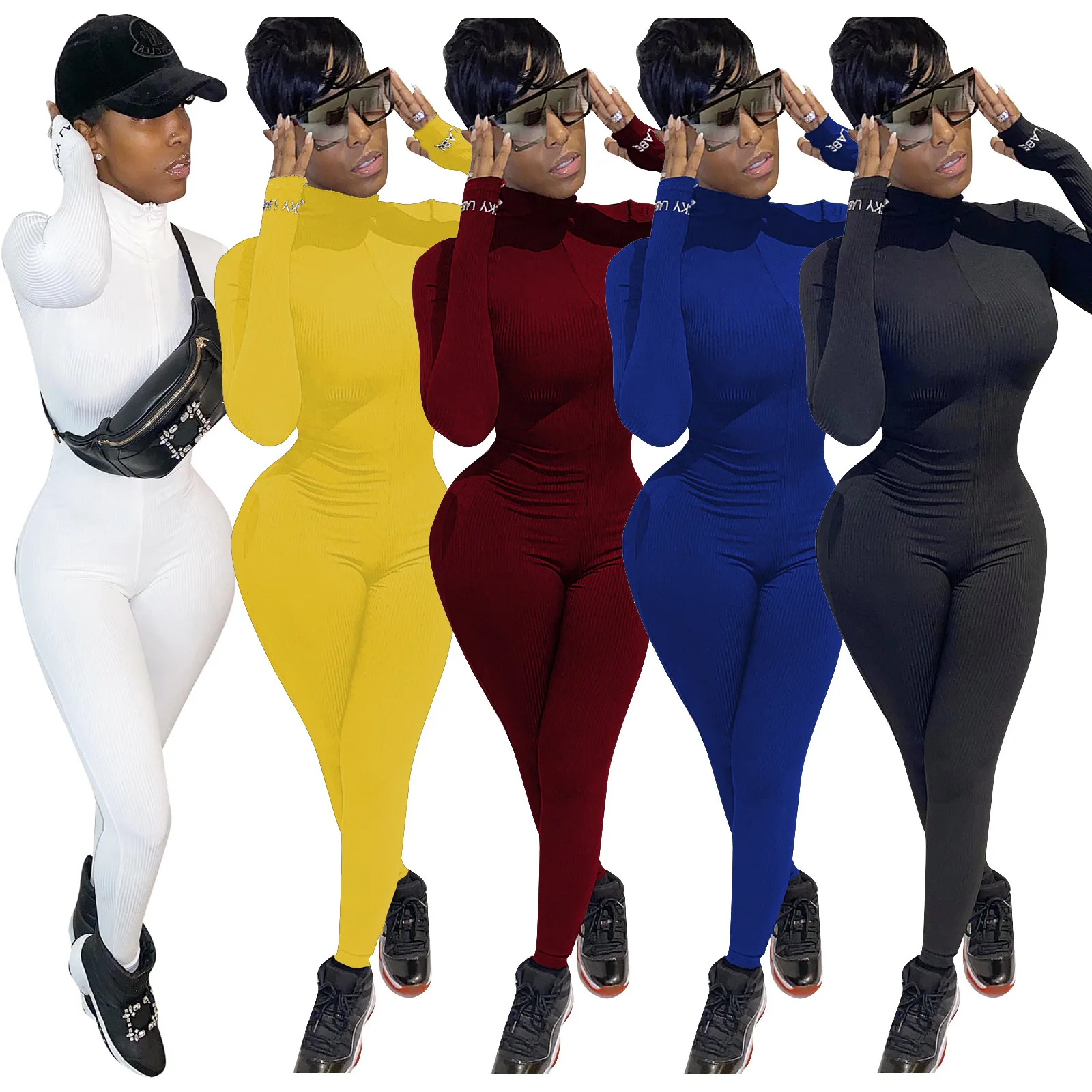 GX1067 Best Selling Luck Label Fall Fashion Long Sleeve Women Jumpsuits 2020 Casual Clothing, Picture
GX1067 Best Selling Luck Label Fall Fashion Long Sleeve Women Jumpsuits 2020 Casual Clothing, Picture