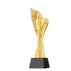 Trophy Creative Torch Gold-plated Resin Trophy Competition Commemorative Trophy