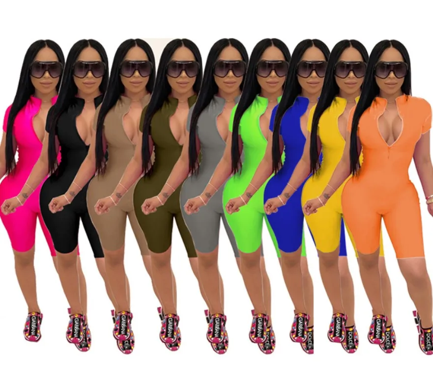 2021 summer clothing 9colors v neck plain blank zipper up plus size 3xl 4xl 5xl bodycon ladies short romper jumpsuit
2021 summer clothing 9colors v neck plain blank zipper up plus size 3xl 4xl 5xl bodycon ladies short romper jumpsuit