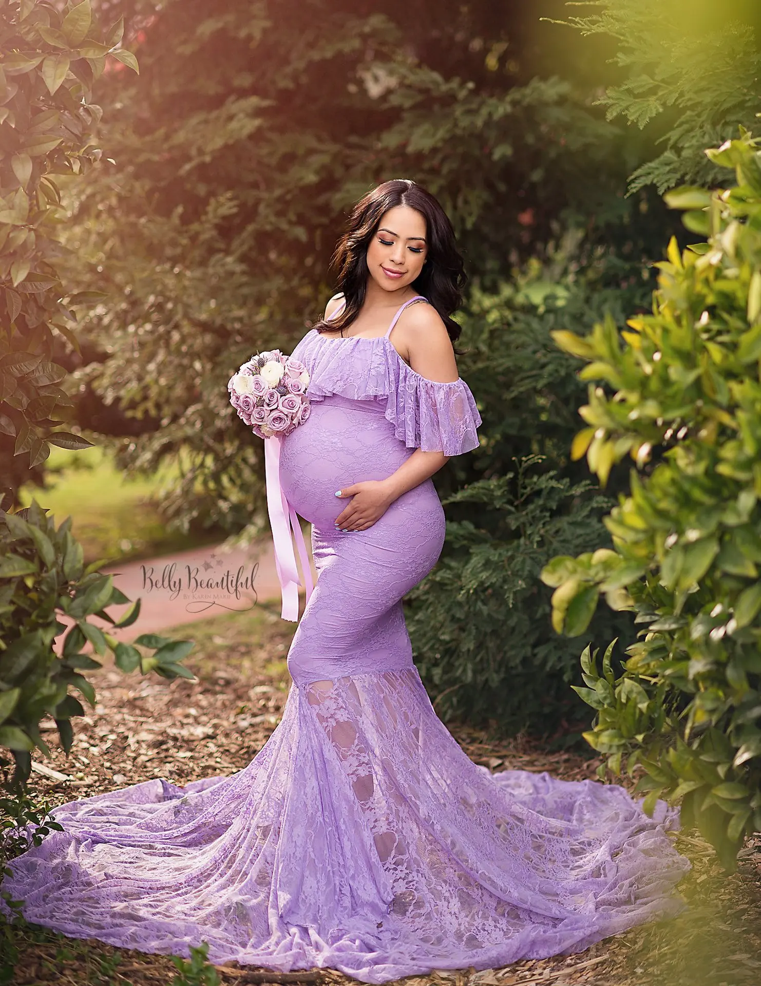 wholesale elegant lace mermaid ruffle sleeve maternity clothing maxi dress for photography
wholesale elegant lace mermaid ruffle sleeve maternity clothing maxi dress for photography