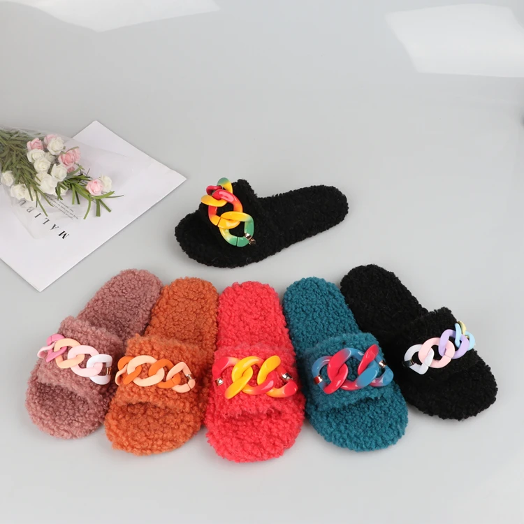 New Arrival Multi-color Luxury Style Colorful Furry Flat Slides Lady Fur Colorful Slippers Platform Sandals for Women, Customized color
New Arrival Multi-color Luxury Style Colorful Furry Flat Slides Lady Fur Colorful Slippers Platform Sandals for Women, Customized color