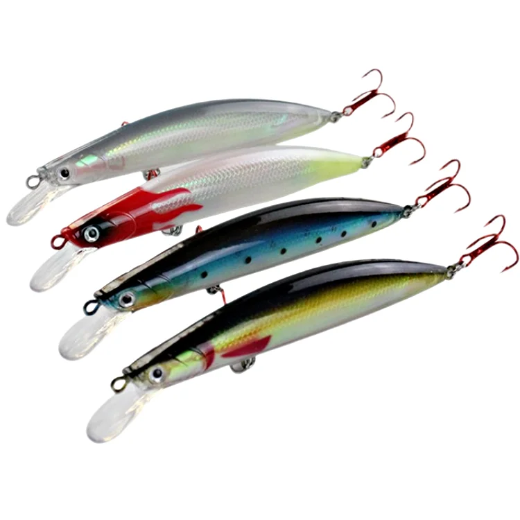ROBBEN Large fish lures 10CM/13G 13CM/22G 4Colors Fishing Minnow Lures hard plastic big game fishing lures
ROBBEN Large fish lures 10CM/13G 13CM/22G 4Colors Fishing Minnow Lures hard plastic big game fishing lures