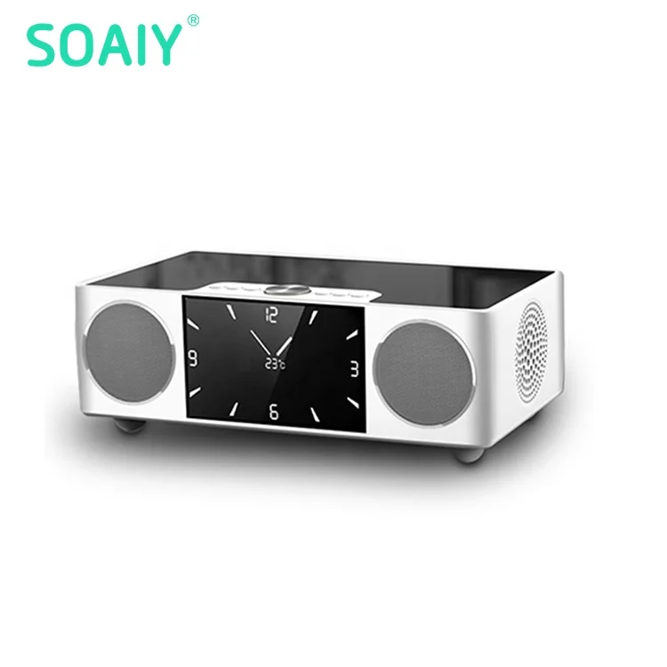 SOAIY Dropshipping Chinese tone version Blue tooth bookshelf powered stereo wireless speaker with video display screen
SOAIY Dropshipping Chinese tone version Blue tooth bookshelf powered stereo wireless speaker with video display screen