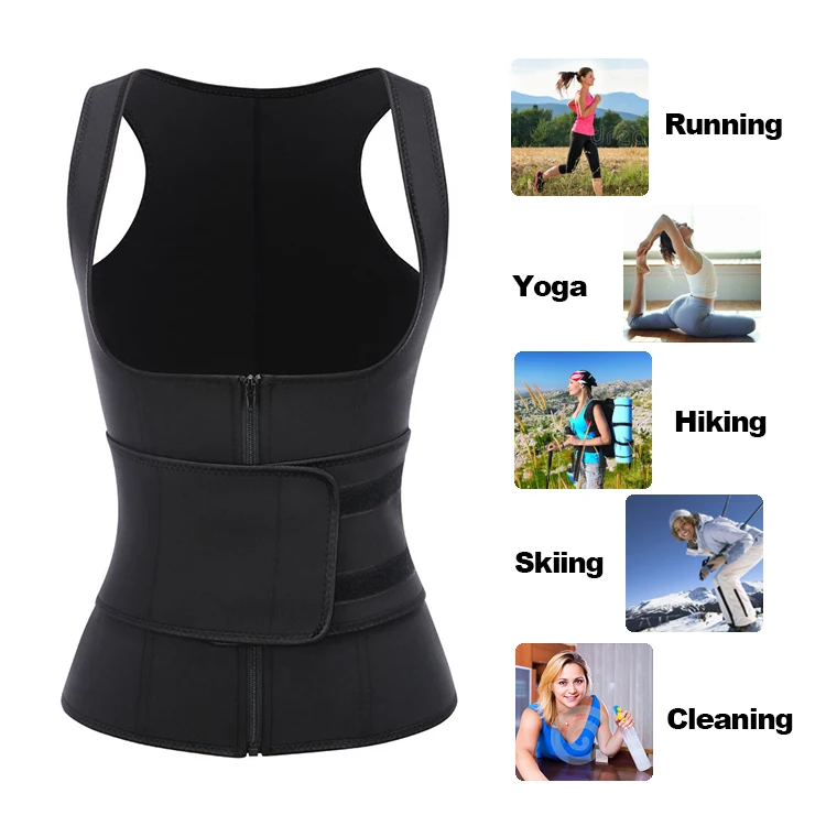 2020 New listing Three breasted one waist belt Neoprene sport suit body shaper plus size waist trainer vest, Balck
2020 New listing Three breasted one waist belt Neoprene sport suit body shaper plus size waist trainer vest, Balck