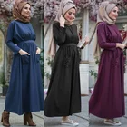 EGMS175 muslim women prayer dress wear two side pockets for women