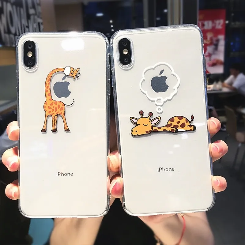 Cute Cartoon Animal Giraffe Clear Phone Case For iPhone 11 Pro Max X XS XR 12 Mini 7 8 Plus 6 6s Couple Transparent Soft Cover
Cute Cartoon Animal Giraffe Clear Phone Case For iPhone 11 Pro Max X XS XR 12 Mini 7 8 Plus 6 6s Couple Transparent Soft Cover