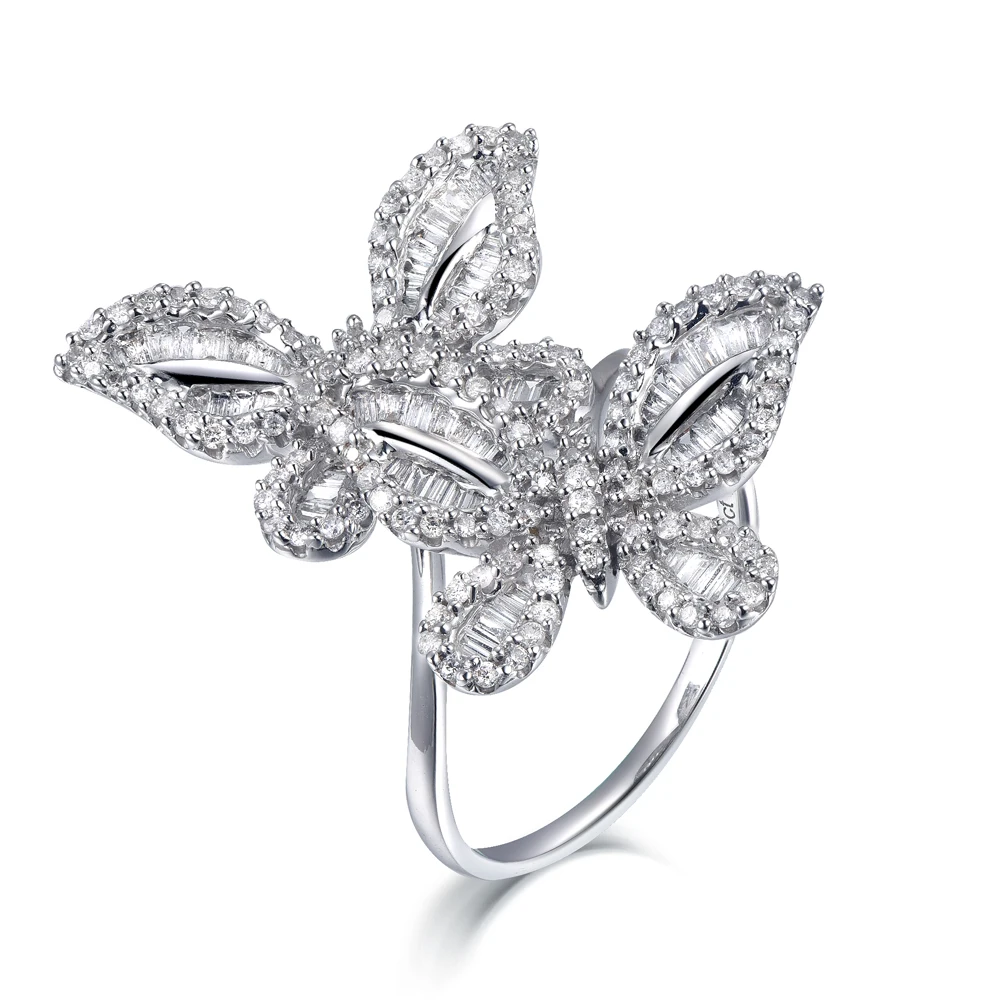 TONGLIN High Quality Jewelry Design Diamond Ring White Gold Double Butterfly Ring Engagement Women Accessories
TONGLIN High Quality Jewelry Design Diamond Ring White Gold Double Butterfly Ring Engagement Women Accessories