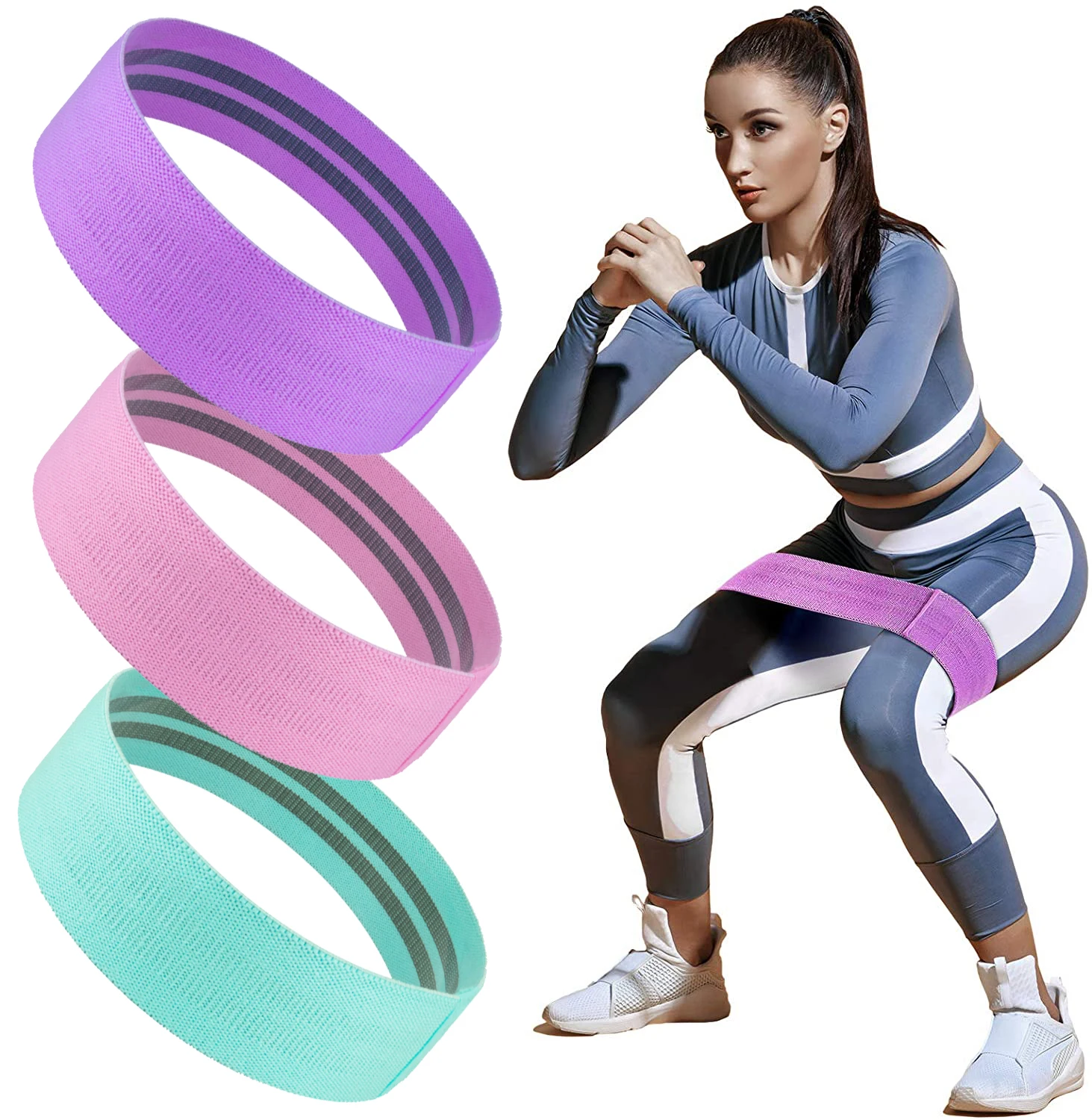 Custom logo Fabric Elastic Exercise Fitness Gym Hip Circle Loop Booty Resistance Bands Sets
Custom logo Fabric Elastic Exercise Fitness Gym Hip Circle Loop Booty Resistance Bands Sets