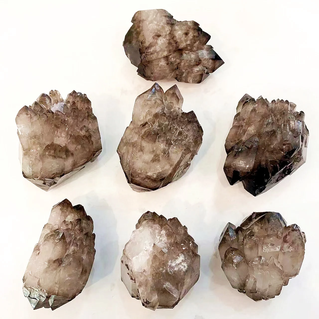 Natural Energy Mineral Smoky Quartz Cluster Rare Black Skeleton Crystal Clusters for Health Decorate
Natural Energy Mineral Smoky Quartz Cluster Rare Black Skeleton Crystal Clusters for Health Decorate