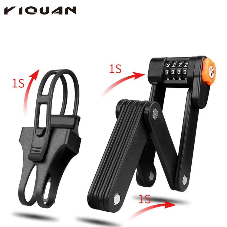 2022 New Latest Safety Chain Folding Bicycle Lock,Digital Combination Bike Lock, Black
2022 New Latest Safety Chain Folding Bicycle Lock,Digital Combination Bike Lock, Black
