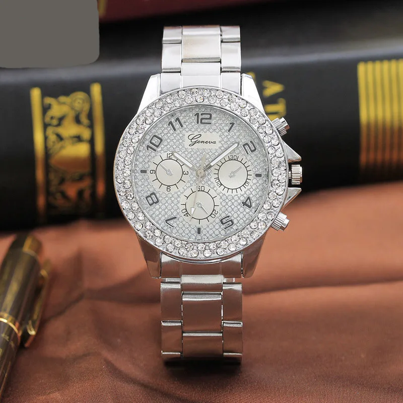 Hot selling Double ring diamond three eye steel band watch diamond sand literal quartz watch wholesale, As pic
Hot selling Double ring diamond three eye steel band watch diamond sand literal quartz watch wholesale, As pic