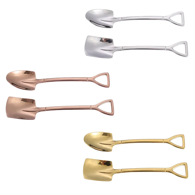 Food grade creative 304 stainless steel gold dessert decorative fruit spoon, Silver, gold, rose gold
Food grade creative 304 stainless steel gold dessert decorative fruit spoon, Silver, gold, rose gold