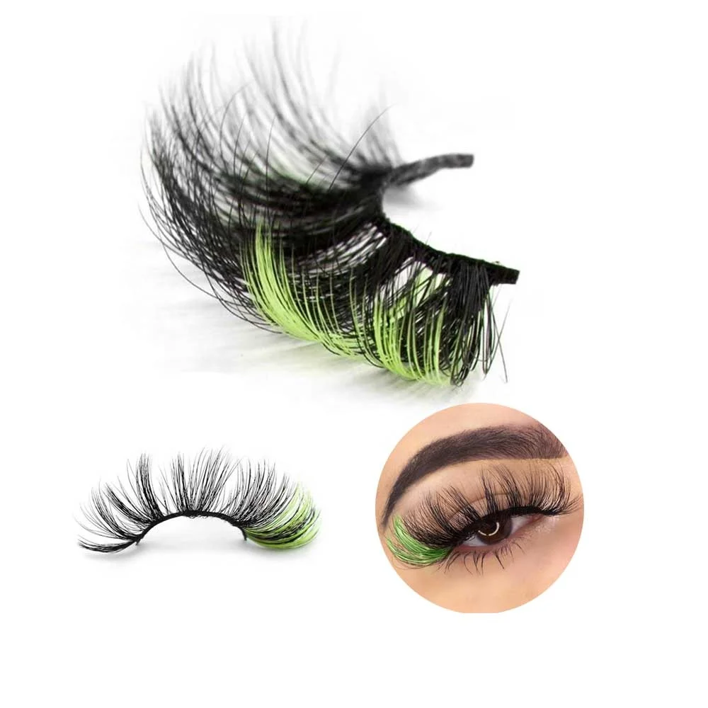 Custom Pink Blue Yellow Blue white color lashes strip multi color lashes 25mm100% Real Mink Colored Eyelashes
Custom Pink Blue Yellow Blue white color lashes strip multi color lashes 25mm100% Real Mink Colored Eyelashes