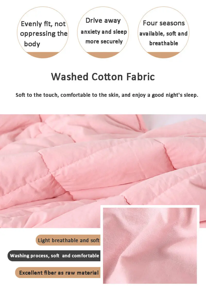i@home Amazon summer cotton gravity weighted blanket glass beads