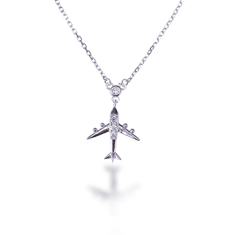 Wholesale korean trendy 925 sterling silver airplane pendants personalised women necklace
Wholesale korean trendy 925 sterling silver airplane pendants personalised women necklace