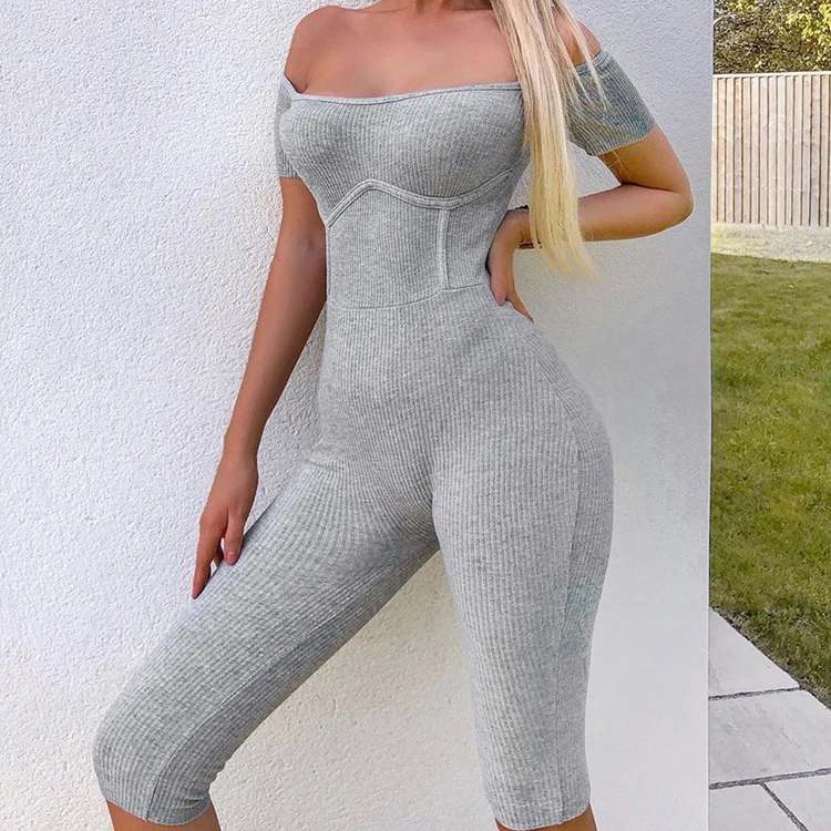 2020 new arrivals summer design women off shoulder simple keen length jumpsuit women casual playsuits
2020 new arrivals summer design women off shoulder simple keen length jumpsuit women casual playsuits