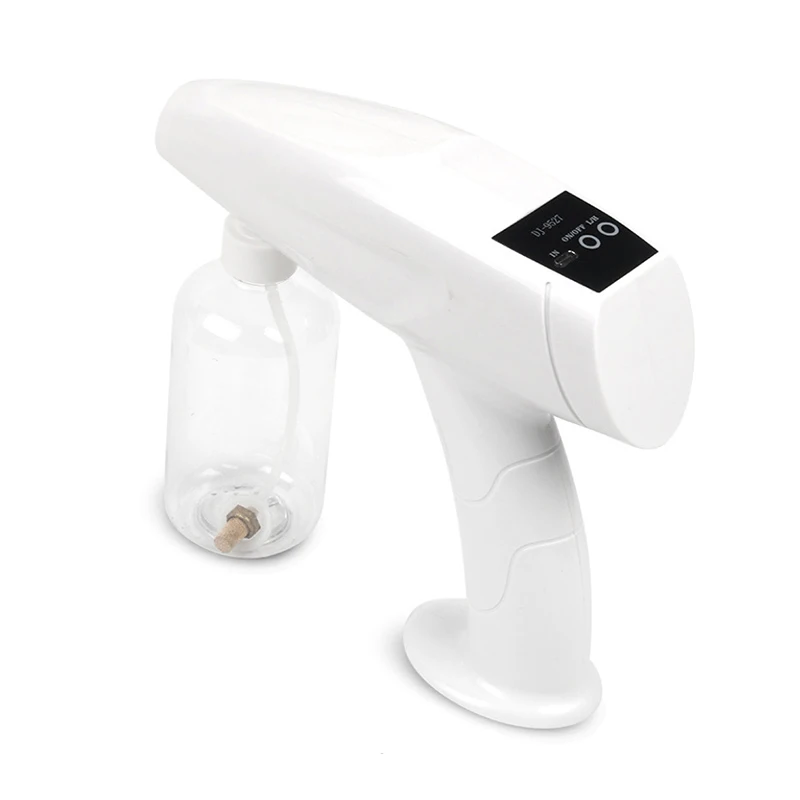 Disinfection Nano Steam Gun Wireless Blue Ray Nano Disinfection Spray Gun with Blue Light
Disinfection Nano Steam Gun Wireless Blue Ray Nano Disinfection Spray Gun with Blue Light