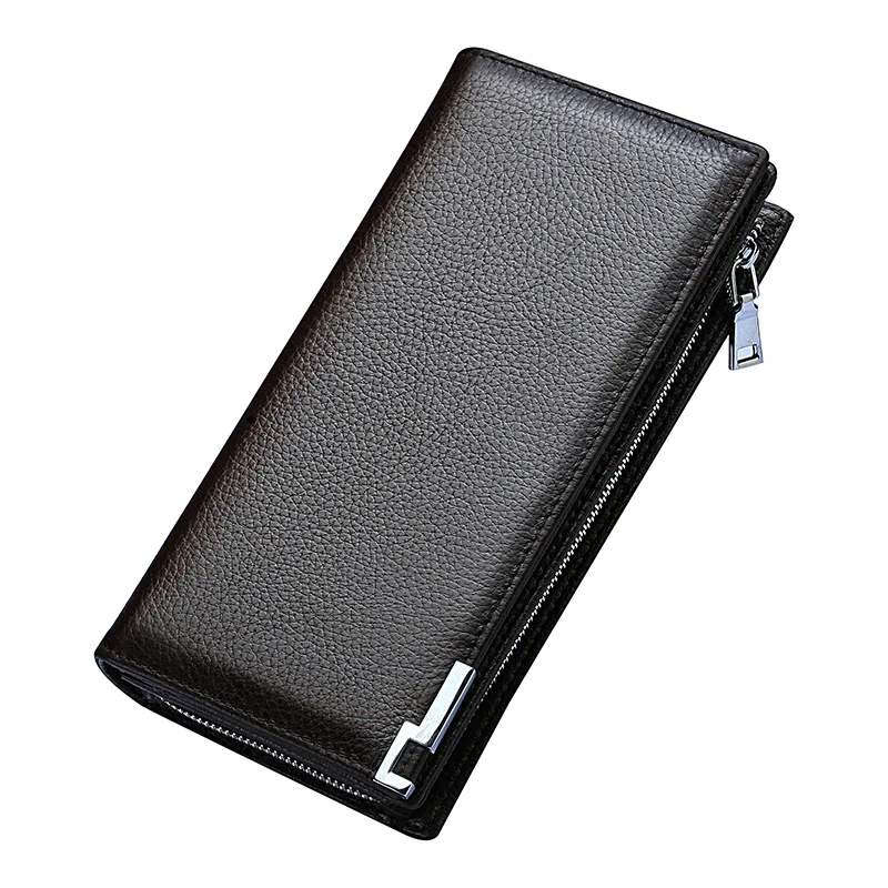 New style wallet Men's long leather top layer cowhide men's wallet Zipper wallet Business casual clutch
New style wallet Men's long leather top layer cowhide men's wallet Zipper wallet Business casual clutch