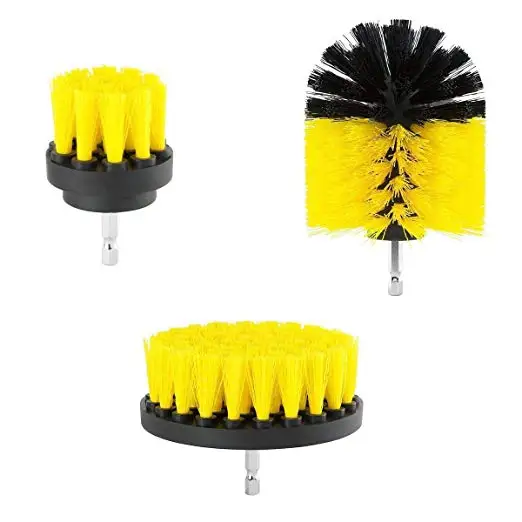 Power Drill Scrubber Brush Kit Hot Sale PP Customized Different Color 3PCS Set Cleaning / Polishing 0.2~0.4mm Support, Yellow/red/green/blue/orange/black/white or customized
Power Drill Scrubber Brush Kit Hot Sale PP Customized Different Color 3PCS Set Cleaning / Polishing 0.2~0.4mm Support, Yellow/red/green/blue/orange/black/white or customized