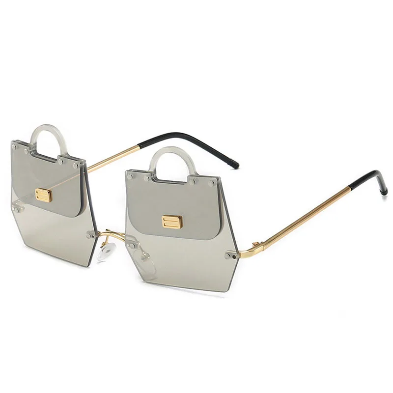 Catwalks Style Handbag Shape Cute Metal Trendy Fashion Women Rimless Sunglasses, 7 colors
Catwalks Style Handbag Shape Cute Metal Trendy Fashion Women Rimless Sunglasses, 7 colors
