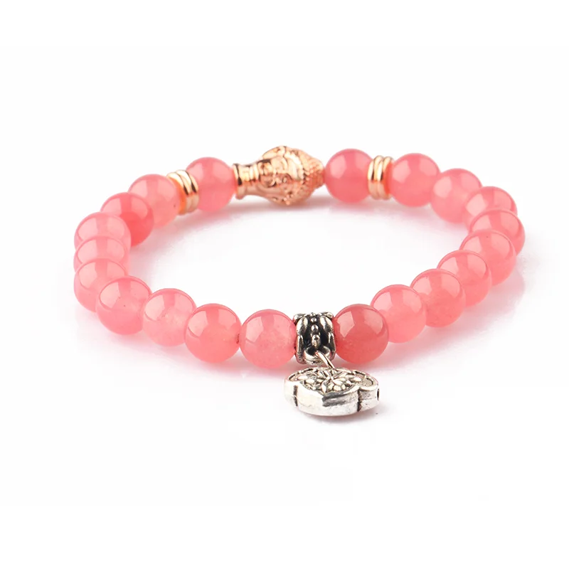 Haosiqi Girls Lucky Charm Bracelet Pink Gem Rose Quartz Elastic Bracelet Custom Jewelry, Picture
Haosiqi Girls Lucky Charm Bracelet Pink Gem Rose Quartz Elastic Bracelet Custom Jewelry, Picture