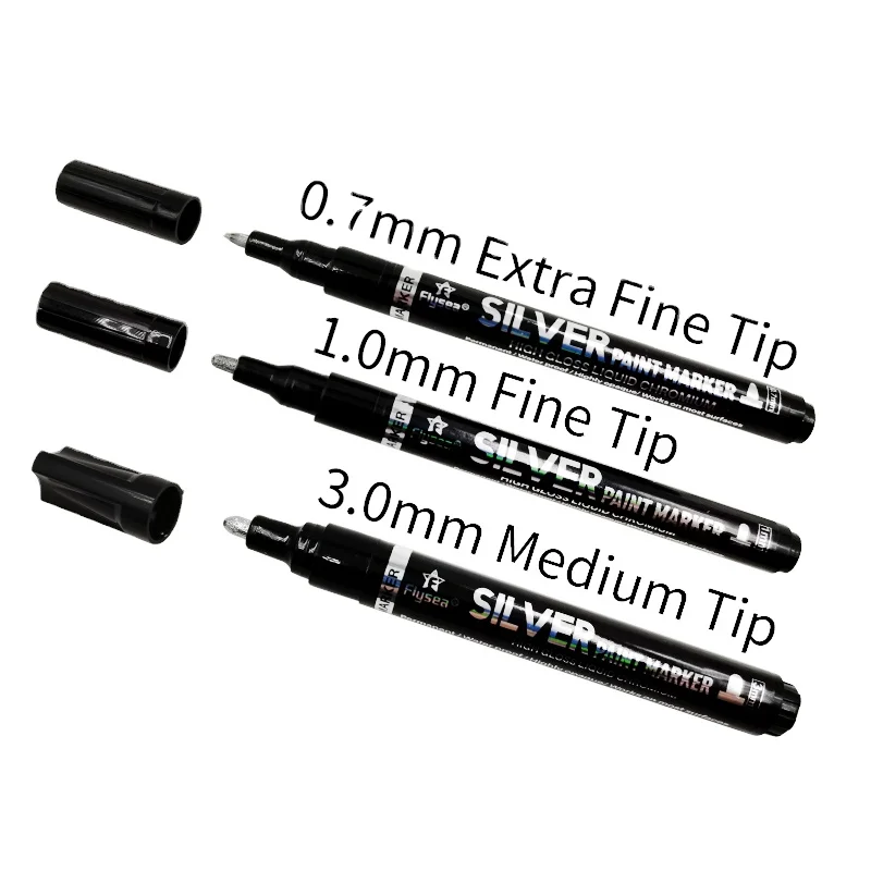 Flysea Silver Color Mirror Effect Marker Pens DIY Art Liquid Mirror Chrome Marker Pens
Flysea Silver Color Mirror Effect Marker Pens DIY Art Liquid Mirror Chrome Marker Pens